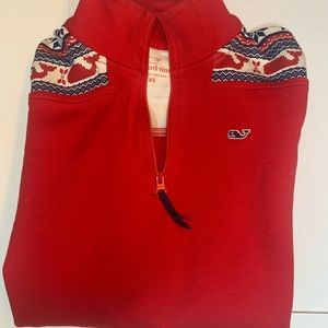 Vineyard Vines Women’s Size XS Whale Isle Shoulder 1/4 Zip Sweatshirt